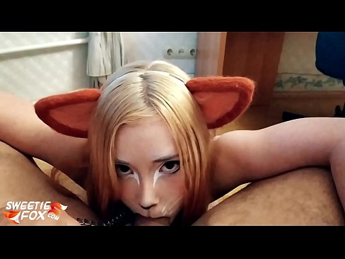 ❤️ Gitulon ni Kitsune ang dick ug cum sa iyang baba Porn video sa amon